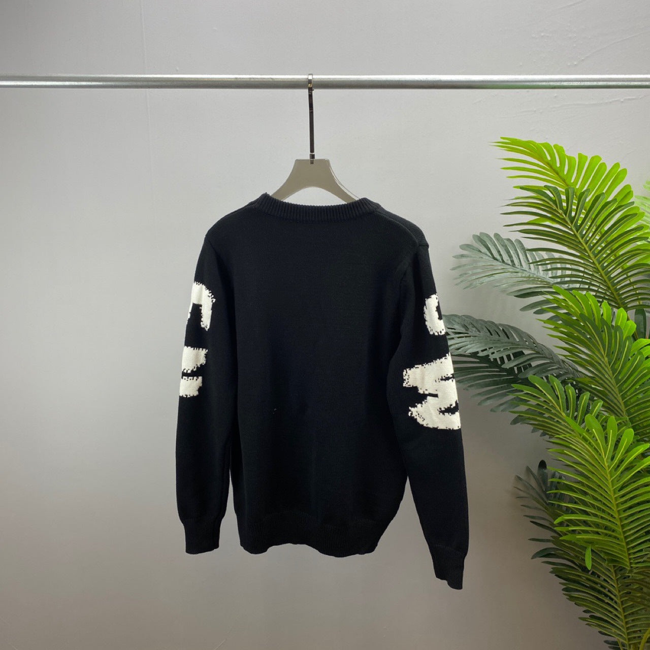 Long Sleeve Wool Sweater with Letter Print | same ANTHEM Japanese Streetwear Chic
