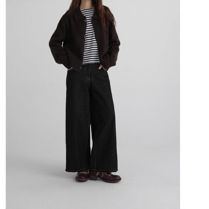 Loose Casual Japanese Retro Lapel Cardigan Coat for Soulmates & Lovers | same ANTHEM - Top