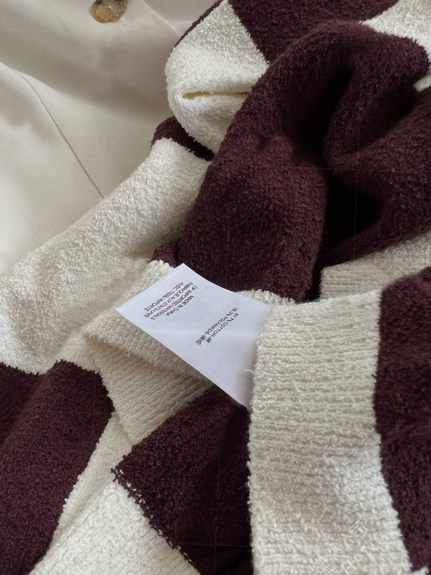 Loose Casual Organic Cotton Plaid Sweater for Soulmates | same ANTHEM