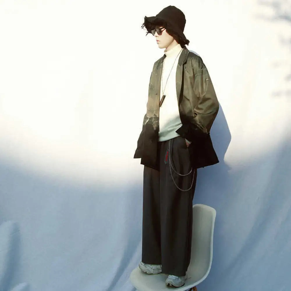 Loose Casual Thin Coat – Hong Kong Style Chic | same ANTHEM Men’s Coats - Coat