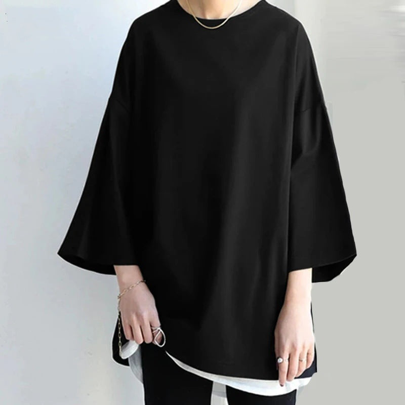 Loose Crew Neck Top – Made for Lovers & Chosen Family | same ANTHEM - Black / 2XL