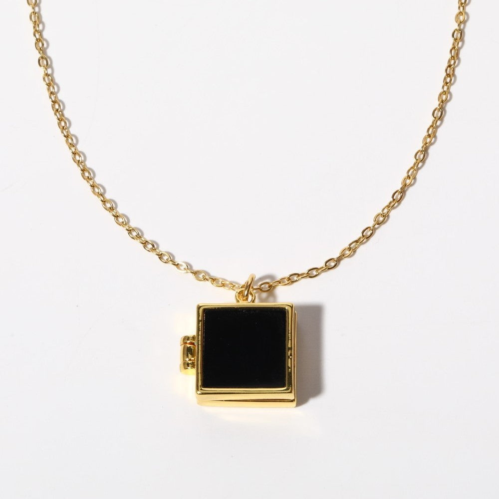 Love Heart Flowers Album Pendant Necklace | Soulmate & Lovers Jewellery | same ANTHEM - Panther Closure Necklace