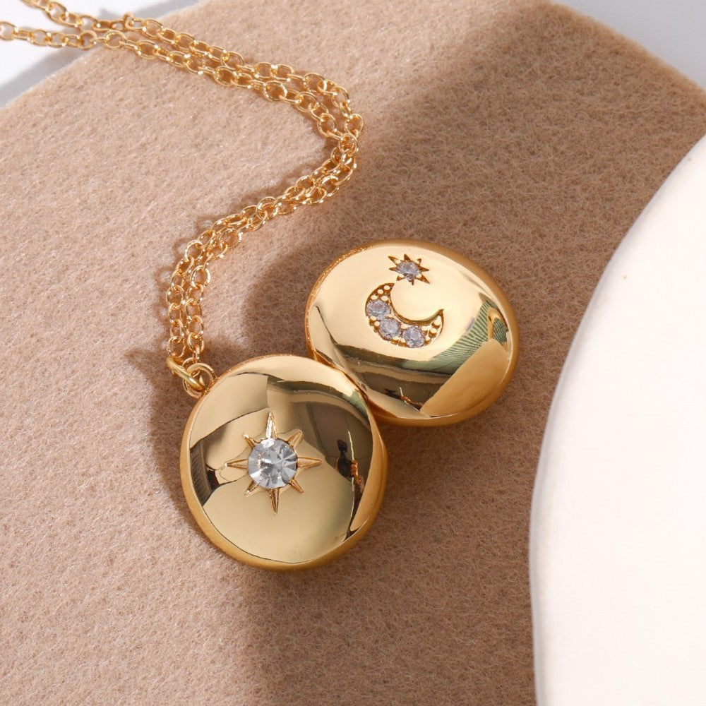 Love Heart Flowers Album Pendant Necklace | Soulmate & Lovers Jewellery | same ANTHEM - Open And Close Necklace