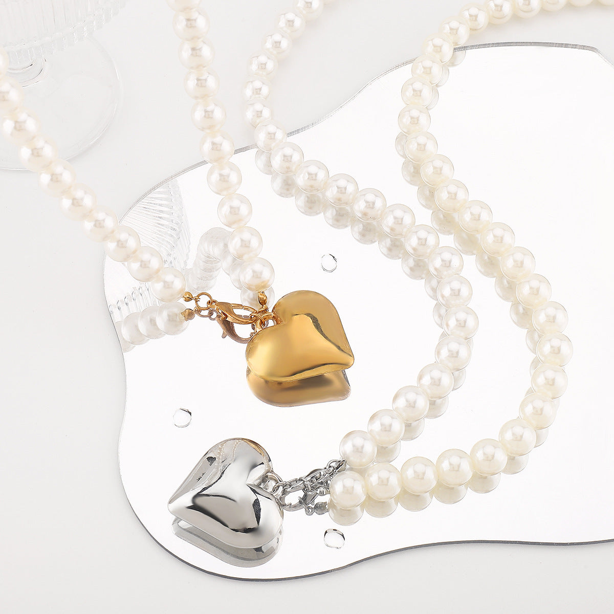 Luxury Heart Pearl Necklace | Boho Chic Soulmate Jewellery | same ANTHEM