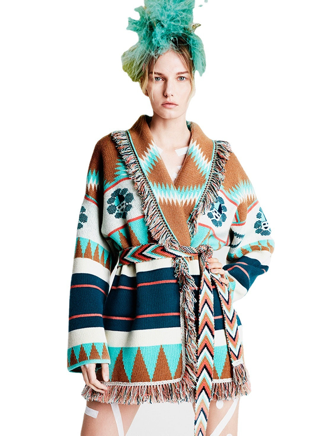 Medium Long Jacquard Cardigan | same ANTHEM.