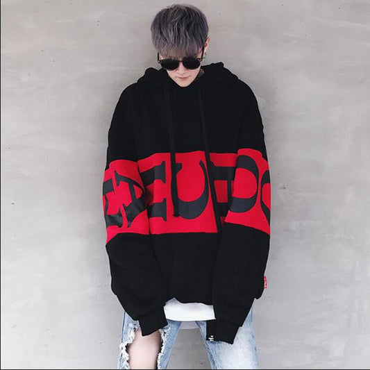 Men’s Hip Hop Hoodie – Letter Print Streetwear | same ANTHEM