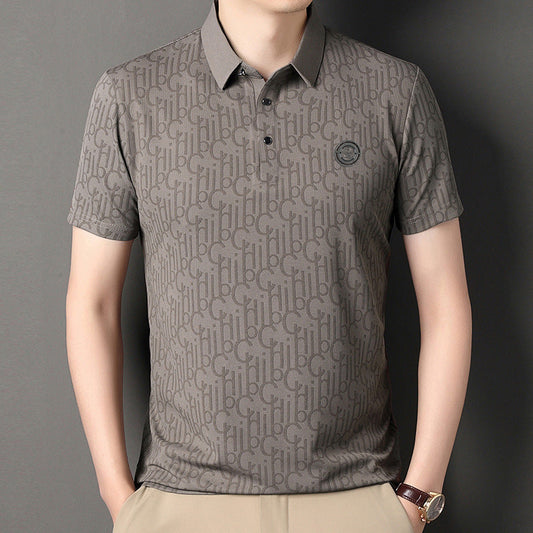 Men’s Ice Silk Short Sleeve T-shirt – Casual Cool Summer Essential | same ANTHEM