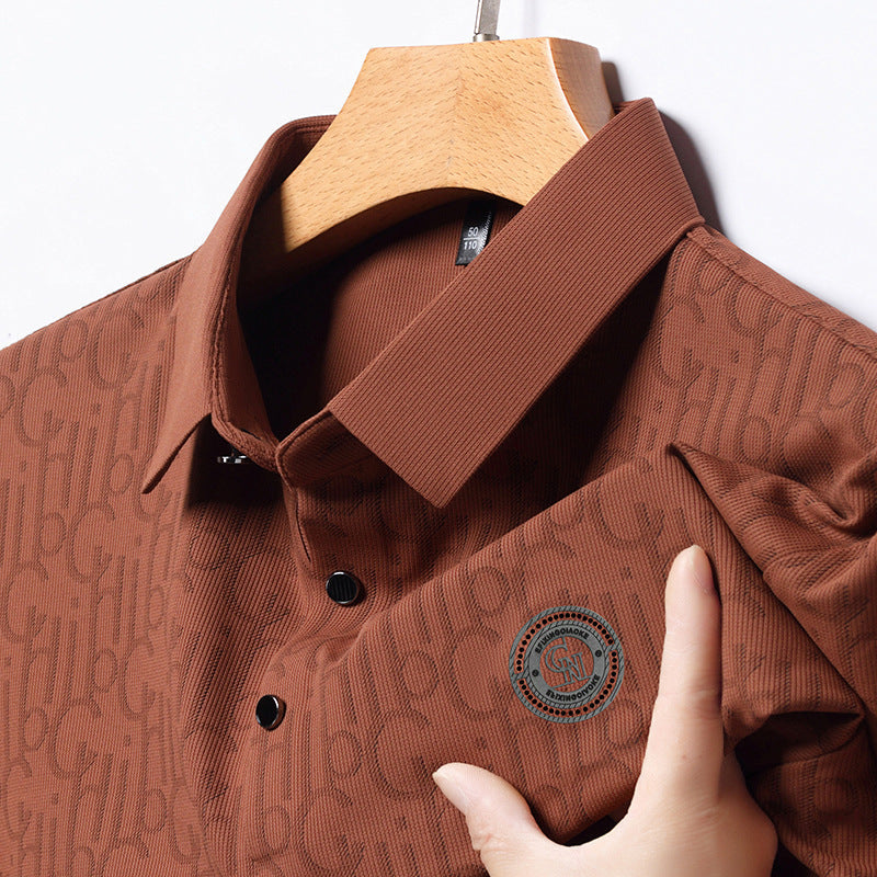 Men’s Ice Silk Short Sleeve T-shirt – Casual Cool Summer Essential | same ANTHEM