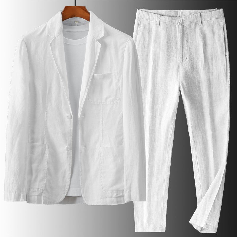 Men’s Linen Suit Set – Soulmate Streetwear Elegance | same ANTHEM.