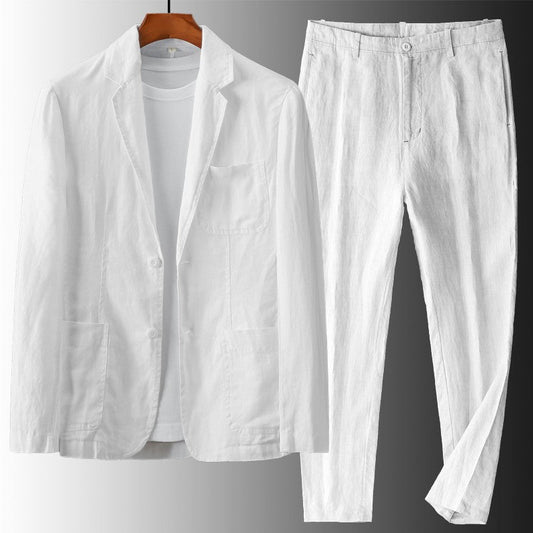 Men’s Linen Suit Set – Soulmate Streetwear Elegance | same ANTHEM.