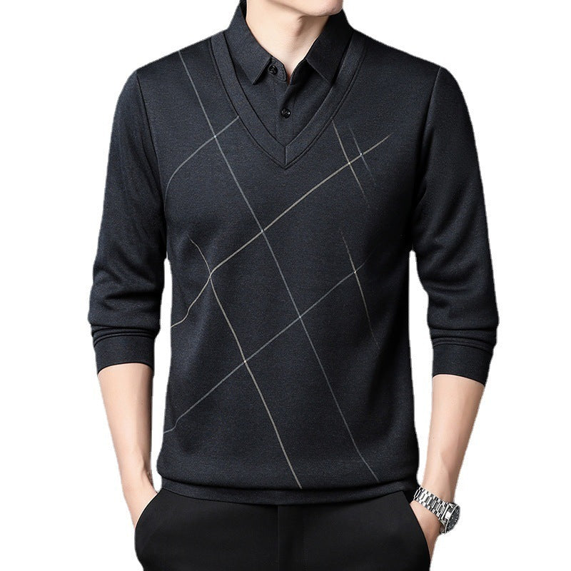 Men’s Long Sleeve Two-Piece Look T-shirt | same ANTHEM.