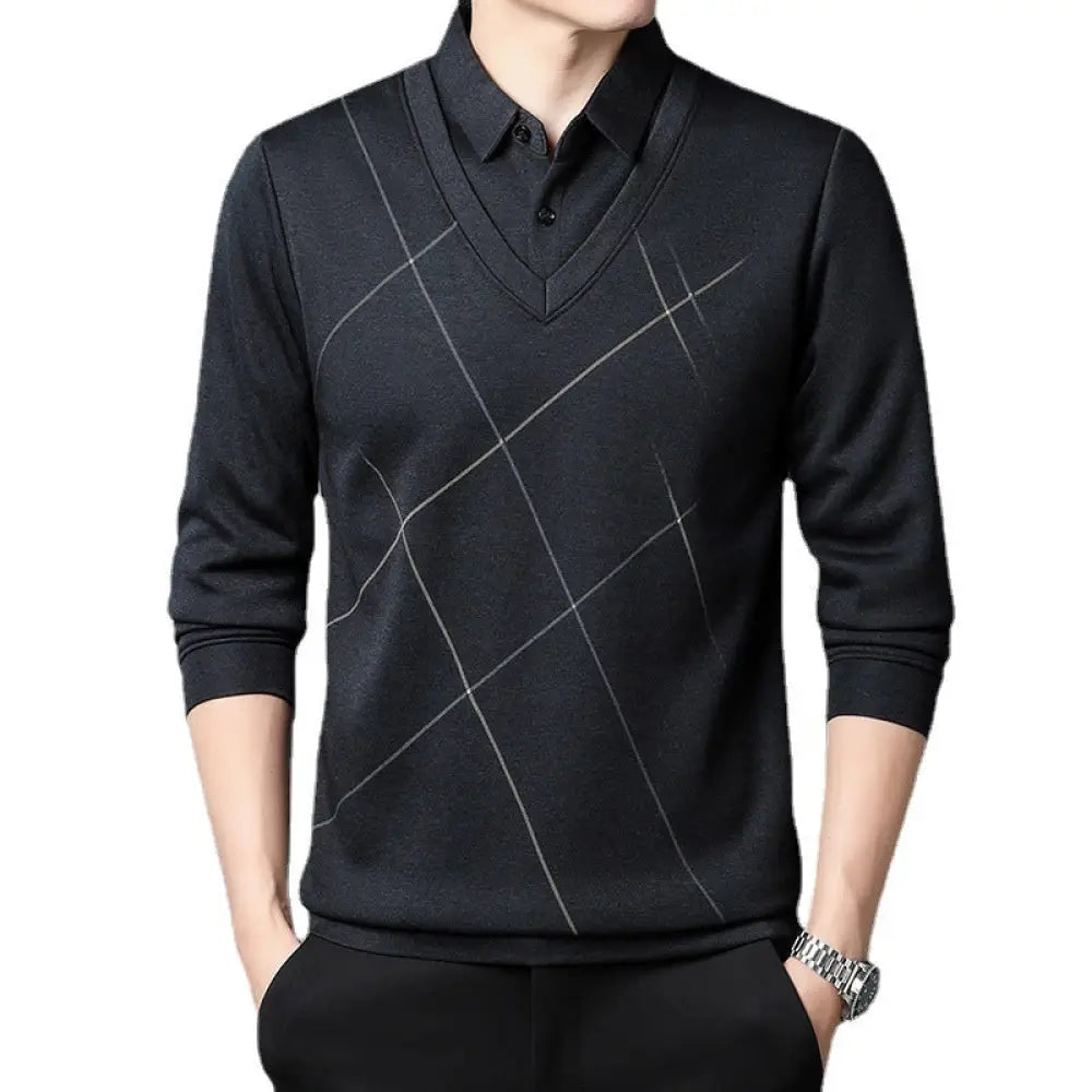 Men’s Long Sleeve Two-Piece Look T-shirt | same ANTHEM.