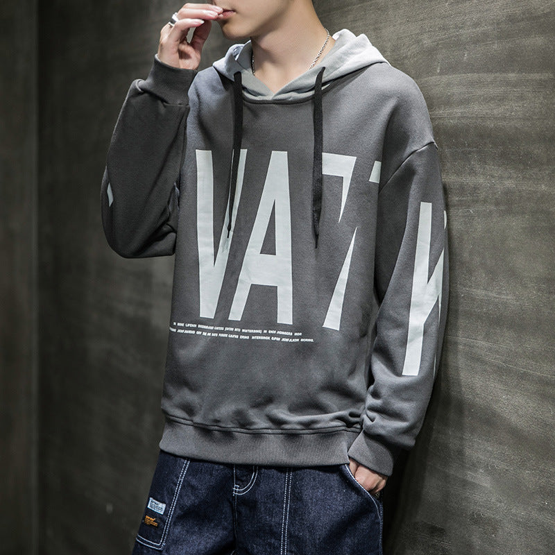 Men’s Loose Pullover Hoodie – Fall Streetwear | same ANTHEM - Y155 Dark Grey / M