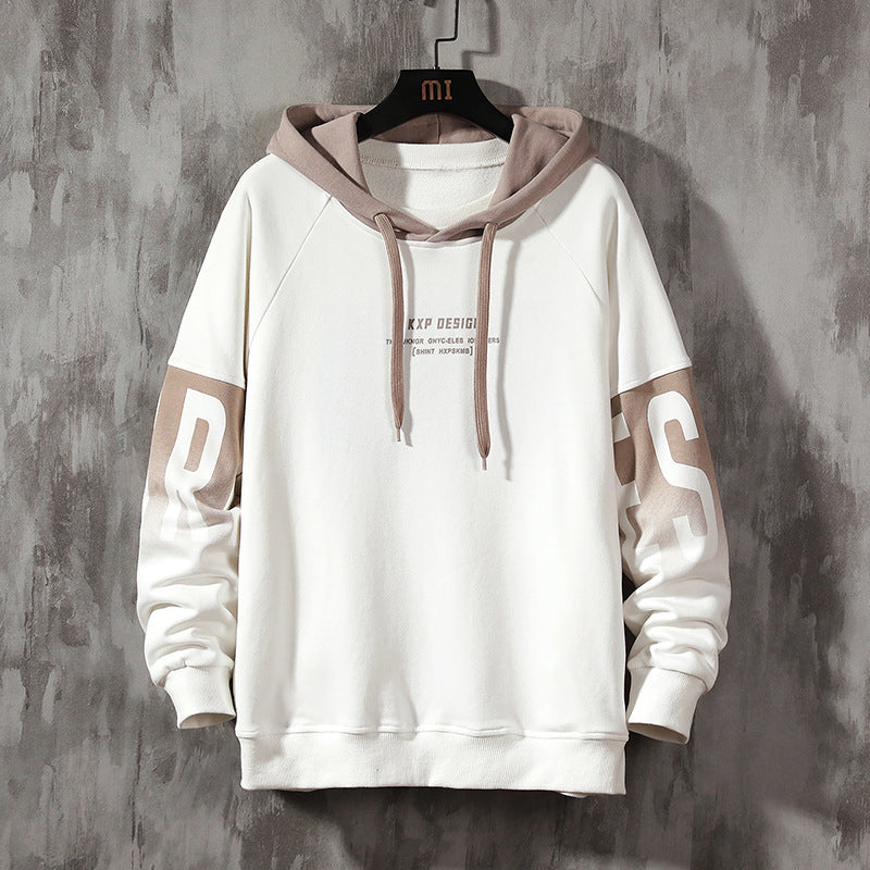 Men’s Loose Pullover Hoodie – Fall Streetwear | same ANTHEM - Y182 White / M