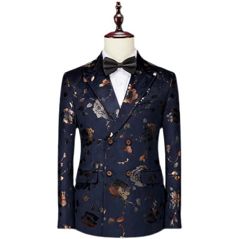 Men’s Printed Tie Suit Set – Elegant Statement for Weddings & Events | same ANTHEM.