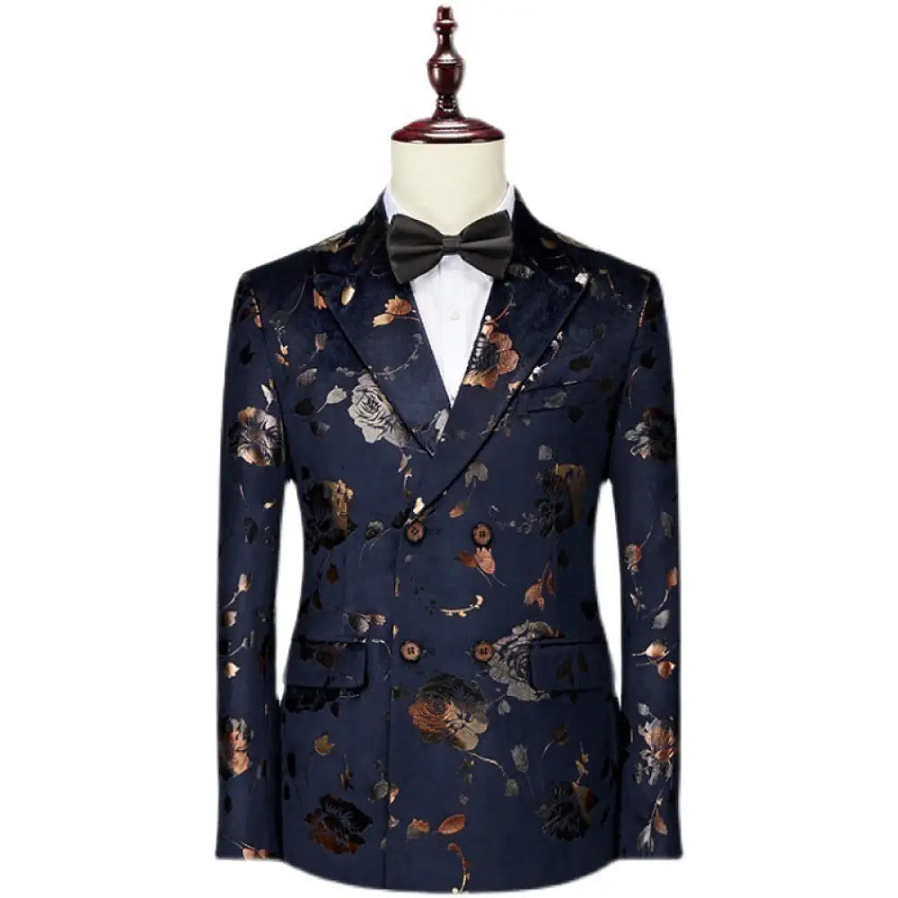 Men’s Printed Tie Suit Set – Elegant Statement for Weddings & Events | same ANTHEM.