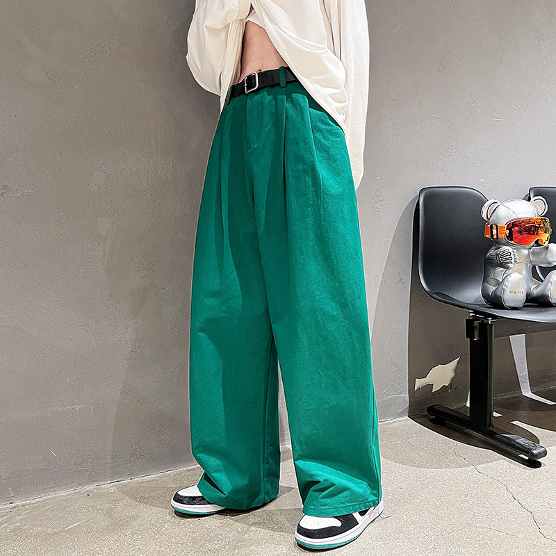 Men’s Simple Japanese Loose Straight Washed Cotton Pants – Casual Chic | same ANTHEM - Pants