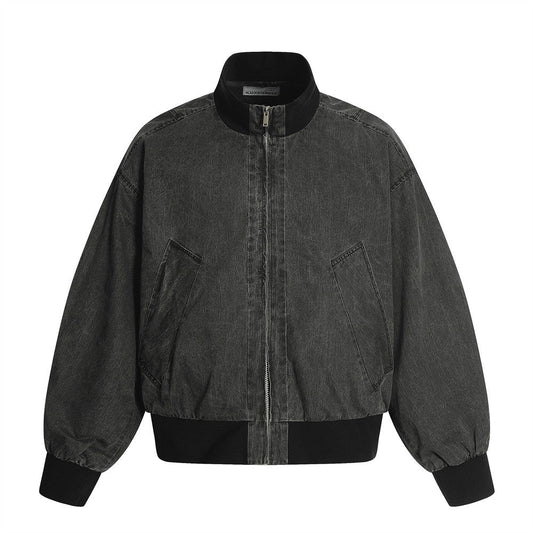 Men’s Vintage Washed Denim Jacket | same ANTHEM. Soulmate Streetwear - Black / S