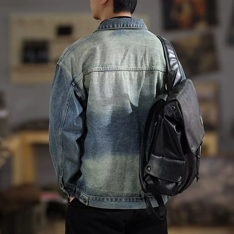 Men’s Washed Vintage Denim Jacket | same ANTHEM. Soulmate Streetwear