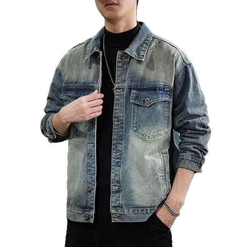 Men’s Washed Vintage Denim Jacket | same ANTHEM. Soulmate Streetwear