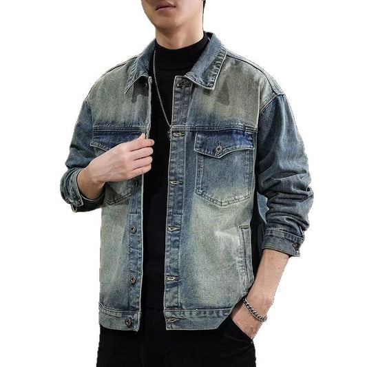 Men’s Washed Vintage Denim Jacket | same ANTHEM. Soulmate Streetwear