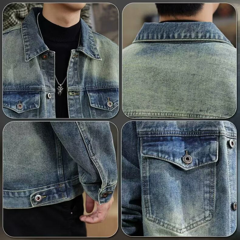 Men’s Washed Vintage Denim Jacket | same ANTHEM. Soulmate Streetwear