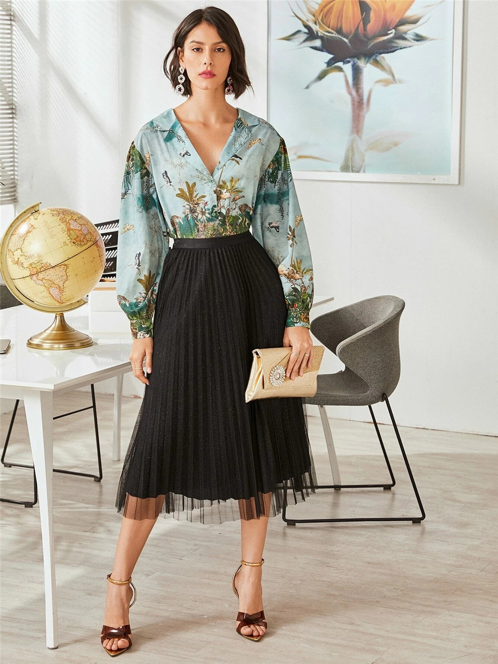 Mesh Pleated Beach Skirt | European & American Style for Lovers & Soulmates | Same ANTHEM