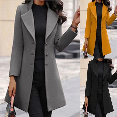 Mid-Length Flip Collar Blazer Women – Soulmate Streetwear | same ANTHEM.