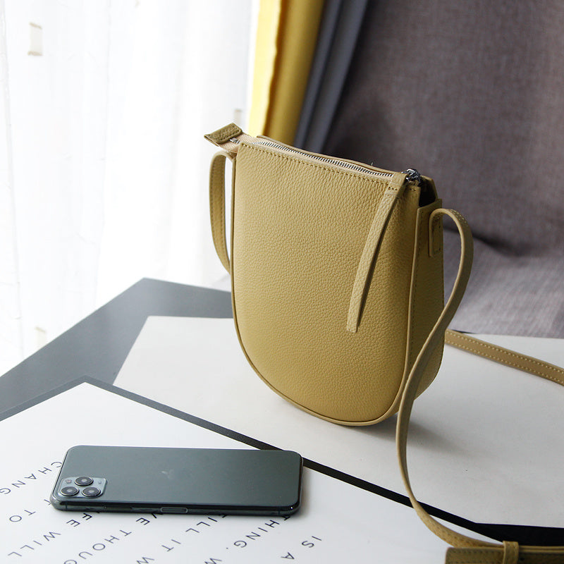 Mini Leather Crossbody Phone Pouch – Soulmate Streetwear | same ANTHEM - Yellow