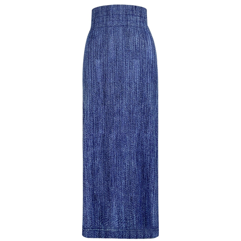 Miyake-Inspired Denim Suit – Soulmate Streetwear for Women same ANTHEM. - Royal Blue / One Size