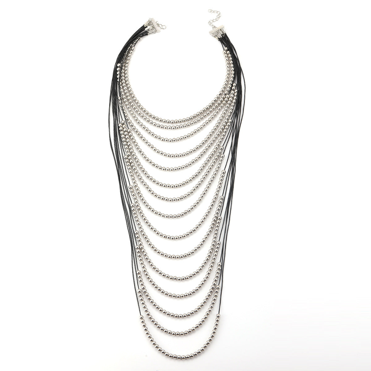 Multi-Layered Gold Bead Necklace – Statement Streetwear Jewelry | same ANTHEM. - Silvery