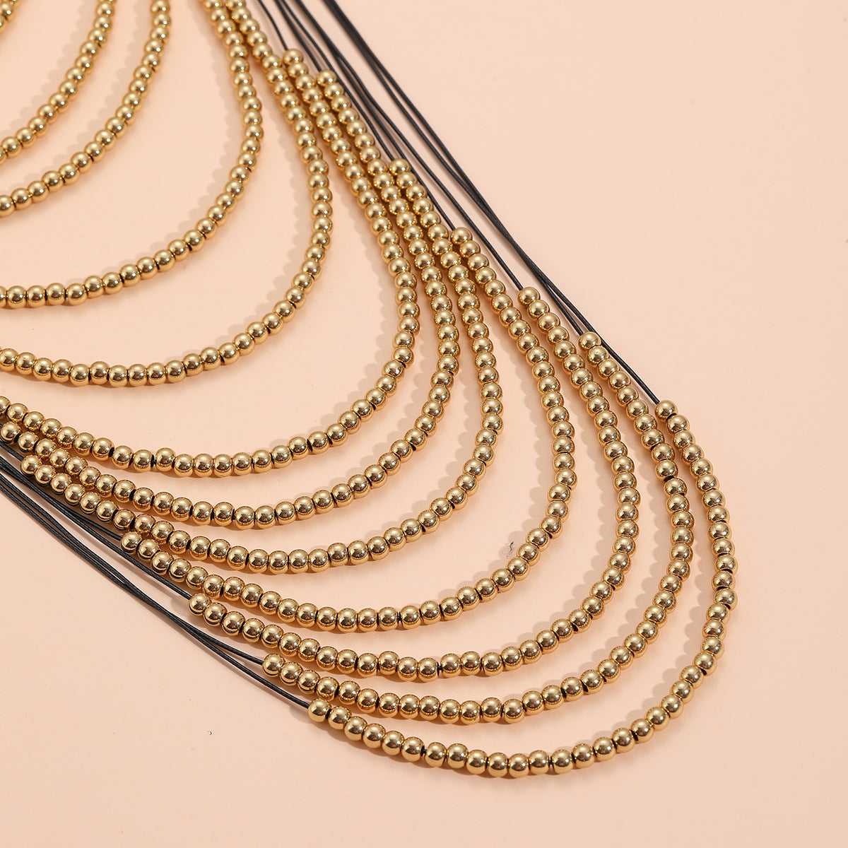 Multi-Layered Gold Bead Necklace – Statement Streetwear Jewelry | same ANTHEM.