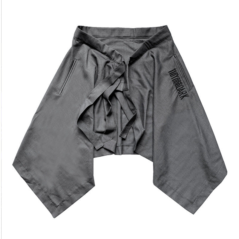 Multi-Layered Waist Harem Pants – Casual Streetwear for Lovers & Soulmates | same ANTHEM - Grey / One size - Pants