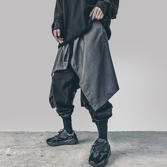 Multi-Layered Waist Harem Pants – Casual Streetwear for Lovers & Soulmates | same ANTHEM - Pants