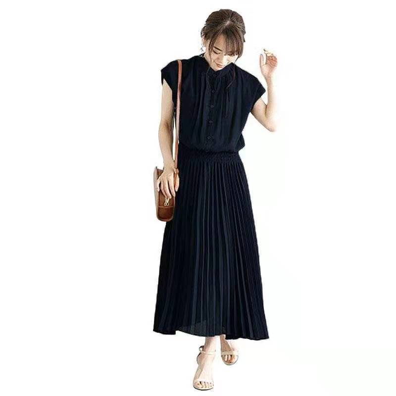 New Elegant Japanese Style Chiffon Dress | Romantic Short-Sleeved Dress for Women | Same Anthem