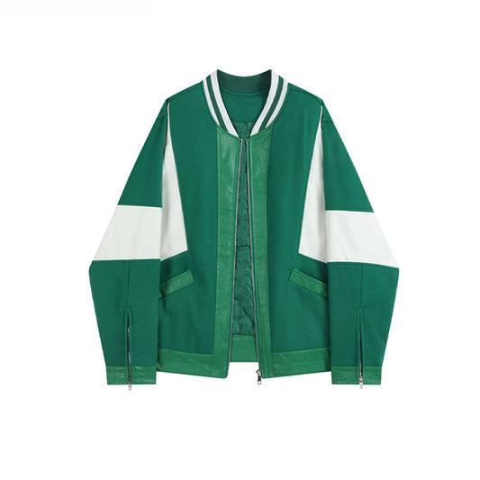 Oversize Contrast Color Baseball Coat – Women’s Autumn Winter Streetwear | same ANTHEM.