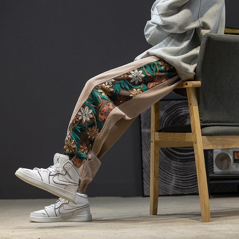 Oversized Embroidered Streetwear Pants – Dreamy Japanese Chic | same ANTHEM