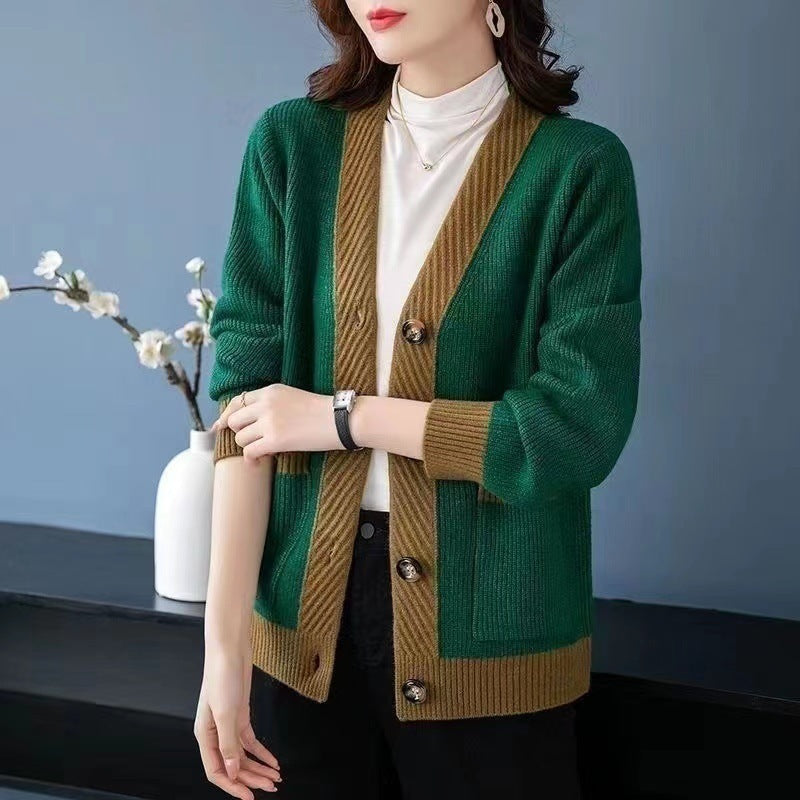 Oversized Loose Coat – Chic French Classic Statement | same ANTHEM - Green / 2XL