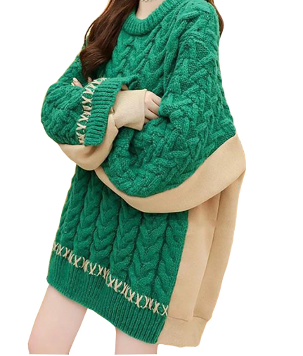 Patchwork Knit Pullover – same ANTHEM | Dreamy French Chic Soulmate Sweater