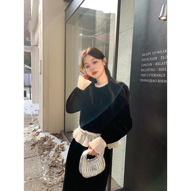 Pearl Fleece Sweater – Nostalgic Romantic Style | same ANTHEM