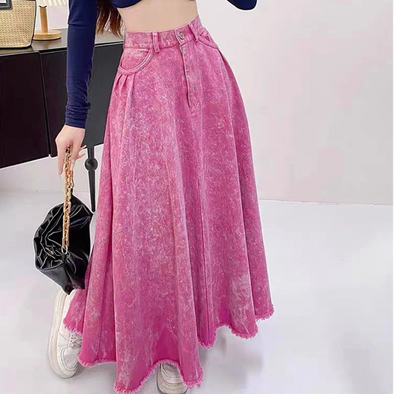 Pink A-Line Skirt – Casual Loose Streetwear for Soulmates | same ANTHEM - Skirt