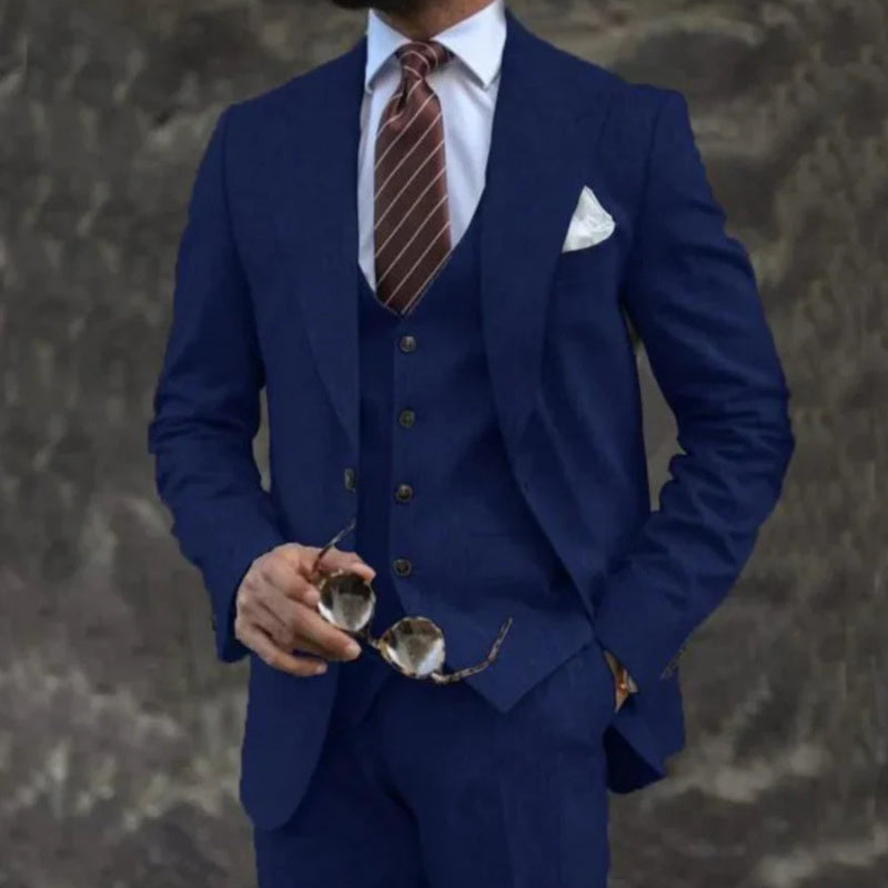 Pink Business Casual Three-Piece Suit – Modern Elegance | same ANTHEM - Dark Blue / 3XL