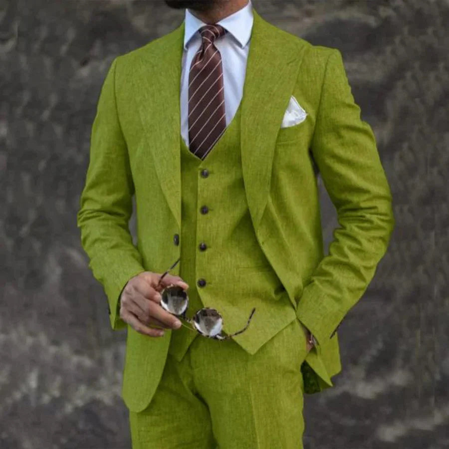 Pink Business Casual Three-Piece Suit – Modern Elegance | same ANTHEM