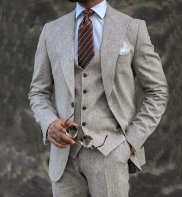 Pink Business Casual Three-Piece Suit – Modern Elegance | same ANTHEM