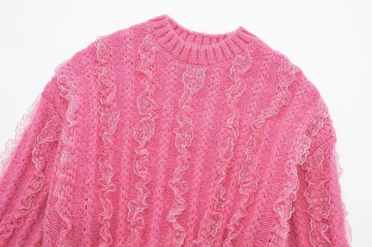 Pink Ruffled Soulmate Sweater – same ANTHEM.