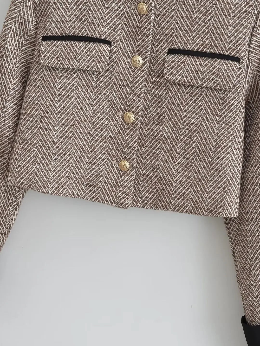 Plaid Cropped Tweed Blazer – Soulmate Streetwear Style | same ANTHEM