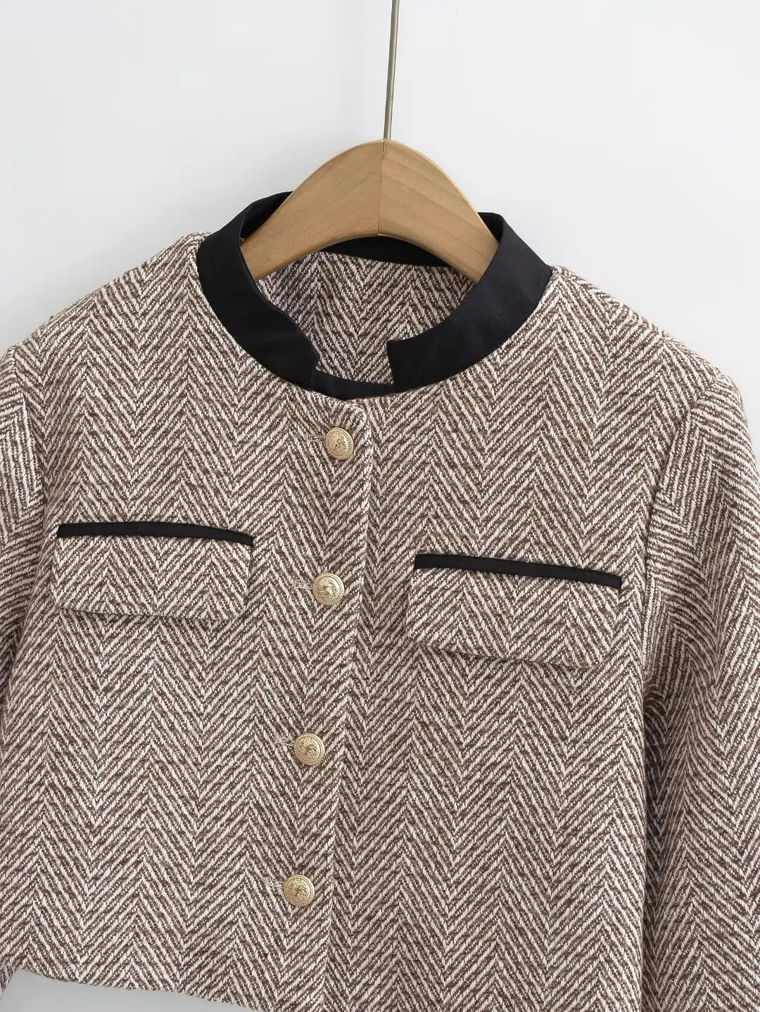 Plaid Cropped Tweed Blazer – Soulmate Streetwear Style | same ANTHEM
