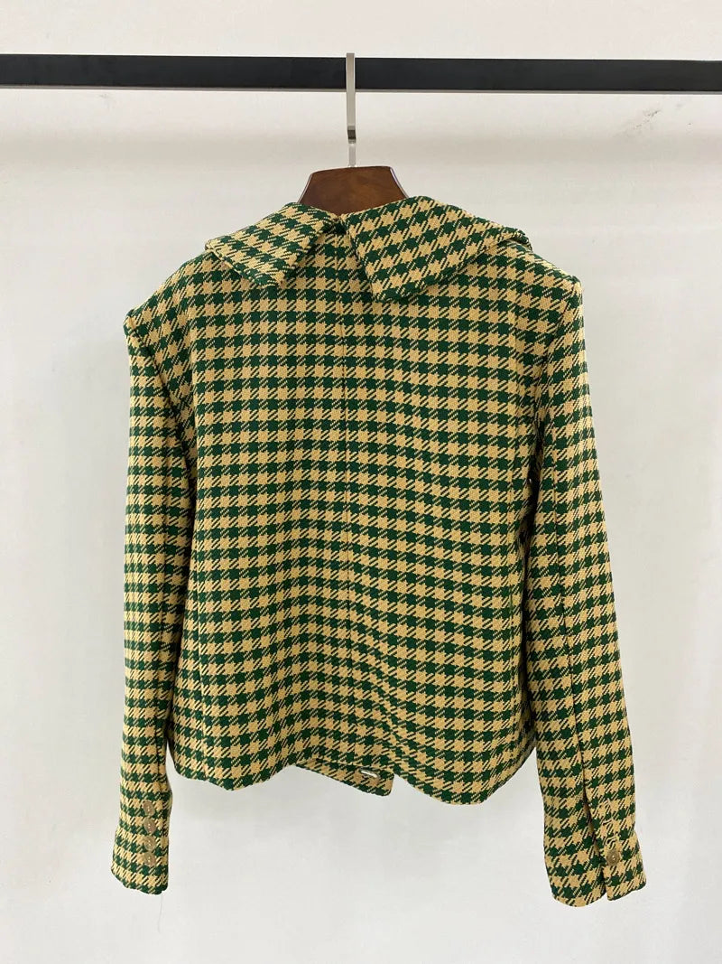 Plaid Suit Coat with Versatile Collar | same ANTHEM