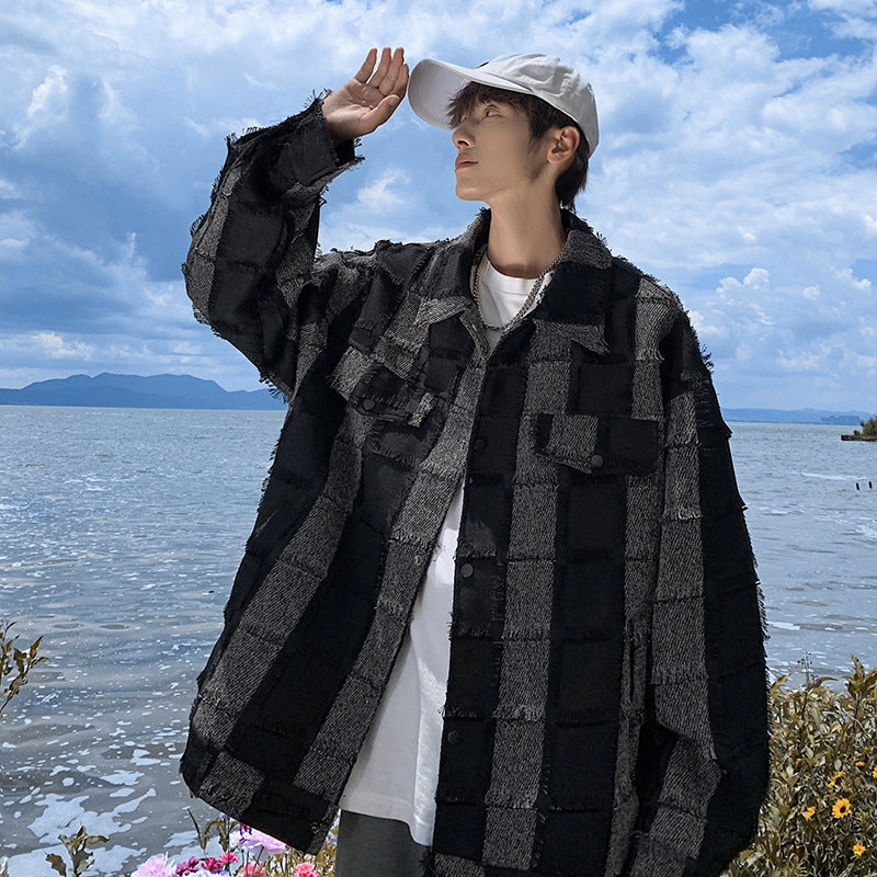 Plaid Tassel Vintage Coat for Men – Soulmate Streetwear | same ANTHEM