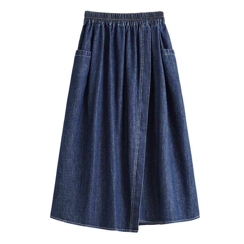 Plus Size High Waisted Denim Skirt – Soulmate Streetwear | same ANTHEM.